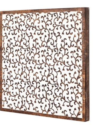 Square Wall Art With Heart Vine, Wall Decor, Rustic Wood Wall Art, Wood Wall Hangings, Unique Wall Art, Square Carved Art, Home Decor