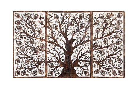 Arte de pared de árbol con brotes y flores orientales, decoración de arte de pared de madera hecha a mano, arte de pared único, arte de pared de panel de madera, panel de arte de madera