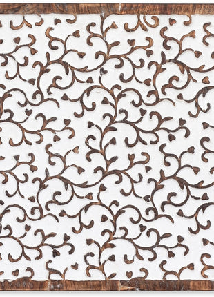 Square Wall Art With Heart Vine, Wall Decor, Rustic Wood Wall Art, Wood Wall Hangings, Unique Wall Art, Square Carved Art, Home Decor