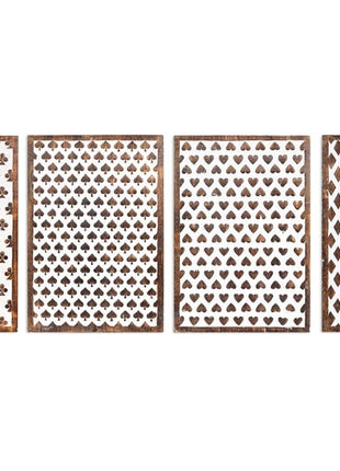 Playing Cards Wall Art, Wall Decor, Rustic Wood Wall Art, Wood wall hangings, whitewashed, Unique Wall Art, playing cards