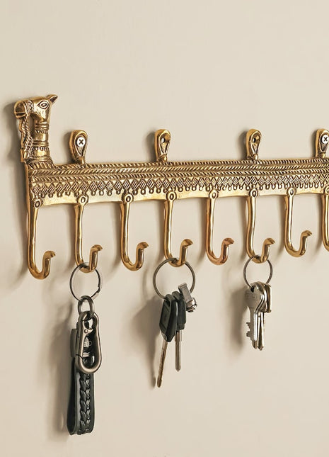 Brass Key Hook Camel