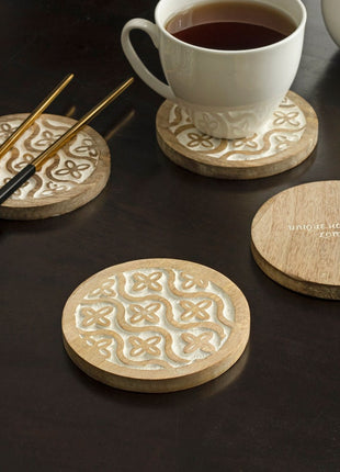 Cudillero Handcrafted Mango Wood Coasters