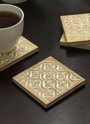 Cudillero Handcrafted Mango Wood Coasters
